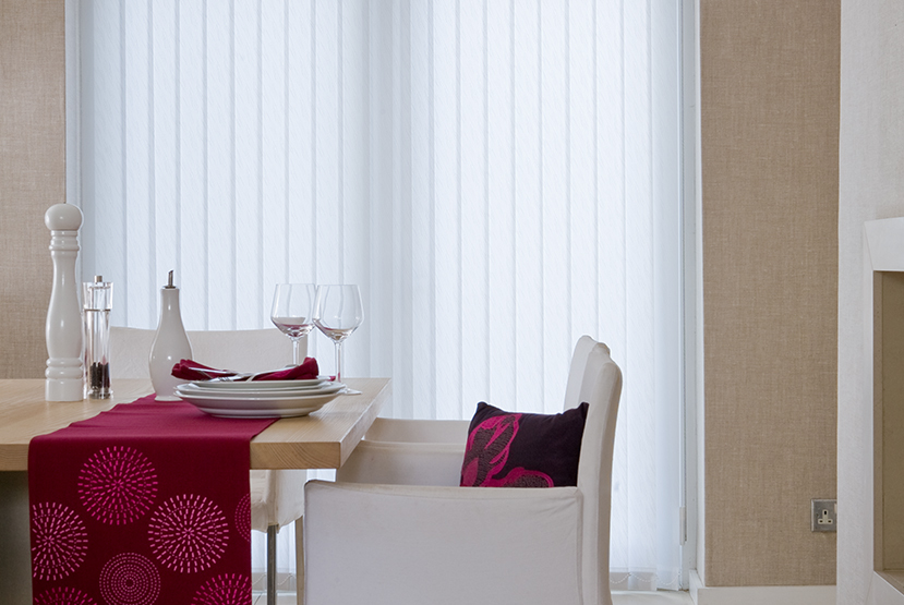 Budget Patio Door Blinds for sale in Torquay, Paignton, Brixham and Teignmouth. Bargain Blinds is a local blinds supplier who sells bespoke made to measure patio door vertical blinds.